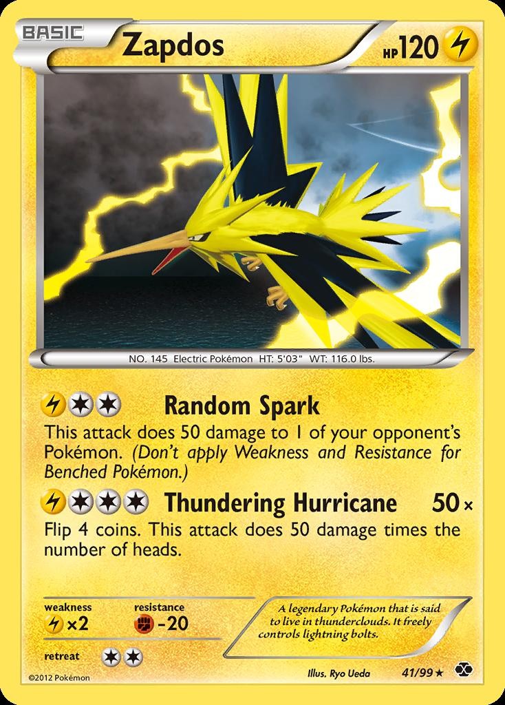 Pokemon Zapdos (41/123) Next Destinies MP REVERSE HOLO