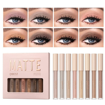 8 Farben Matt Lidschatten Set Velvet Hochpigmentiert