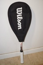 Wilson NCode NDevour Squash Racket Micro-Carbon + Case & New Grip Great!