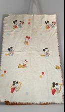 Vintage Disney Dundee Baby Mickey Minnie Mouse Crib Blanket Cotton