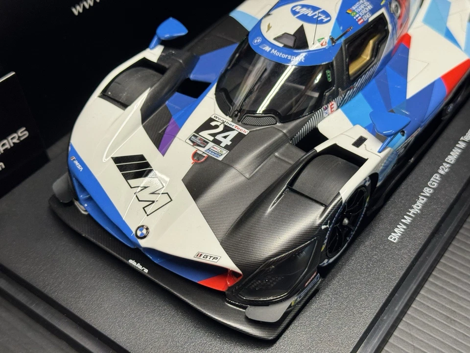 BMW M HYBRID V8 GTP #24 M TEAM RLL IMSA 24H DAYTONA 2024 1/18 SCALE TOP SPEED - Image 3 of 4