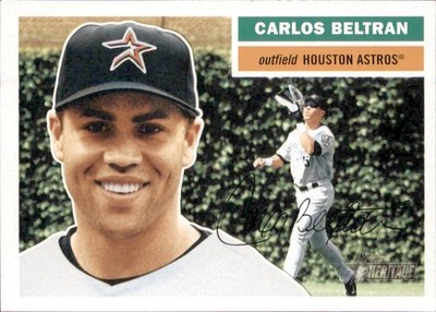 2005 Topps Heritage - Carlos Beltran Houston Astros Card #261 Fielding