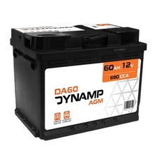 Skoda VW Hyundai 027AGM Car Battery DA60 Dynamp Stop-Start 60Ah 680CCA 12V