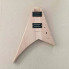 DIY Black Pickguard 6 String Electric Guitar Kit black hardware — photo 6