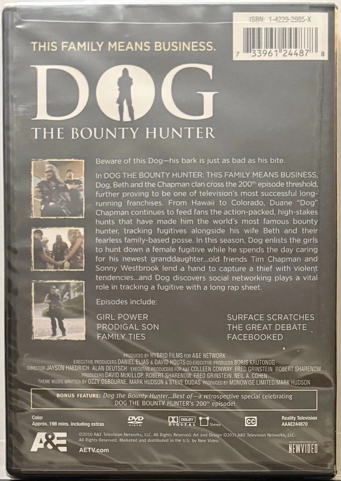 Dog the Bounty Hunter: This Family Means Business (DVD, 2010) NEW Sealed Foto 2 de 2