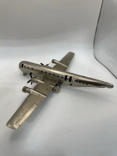Vintage Wyandotte Boeing Stratocruiser Plane, Steel 4 Prop, Toy 13"