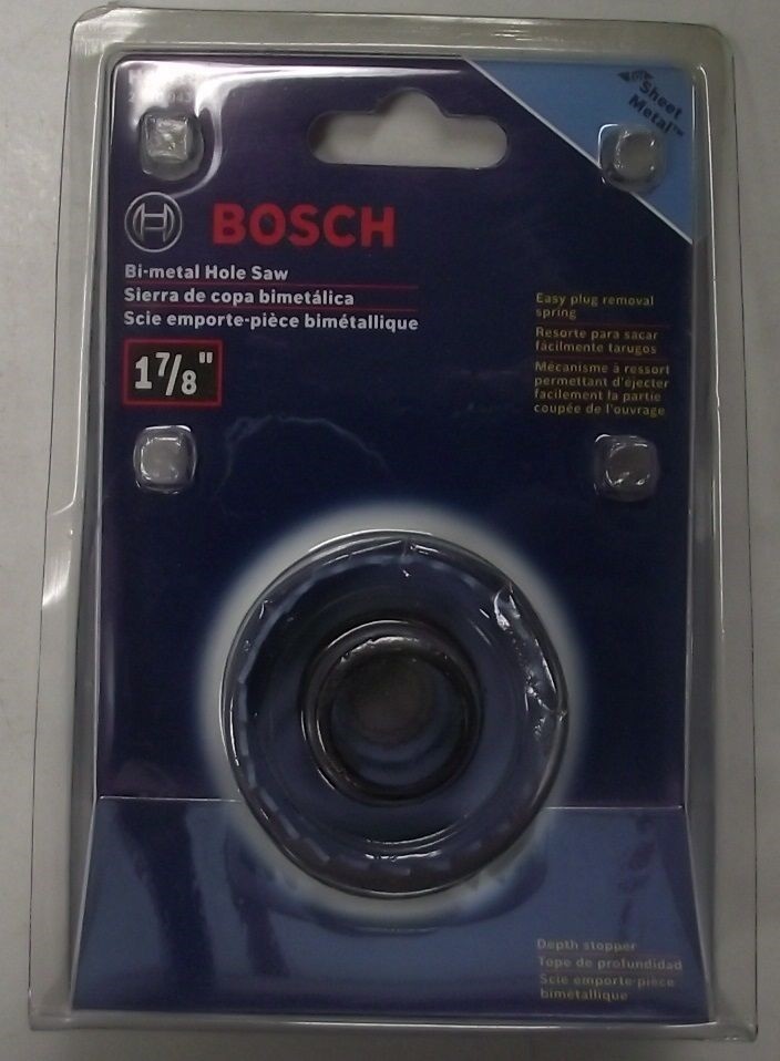 Bosch HSM187 1-7/8" Bi-metal Hole Saw For Sheet Metal
