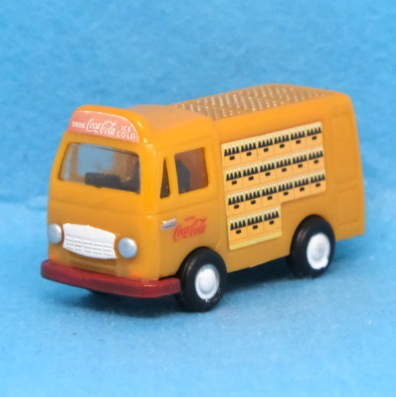 Camión Coca-Cola amarillo Nissan Caball original coche miniatura de Japón env...