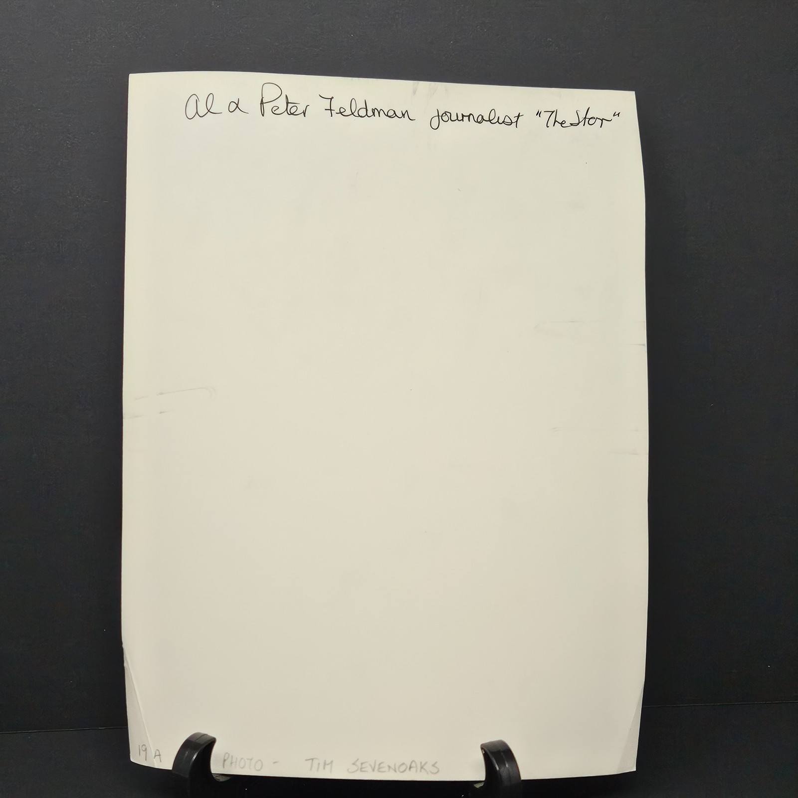 RARE Alex Van Halen 8x10 Photo South Africa Press Interview Feldman Sevenoaks