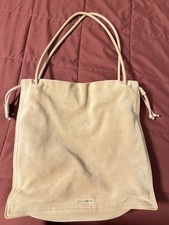 Coccinelle Borsa a spalla donna in pelle beige tinta unita doppi manici