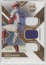 2016 Elite Extra Edition Triple Materials Holo Gold 21/99 Zach Jackson 0er