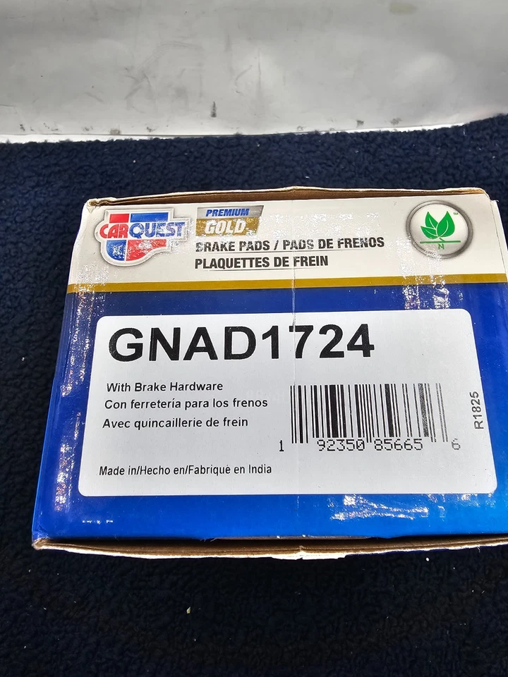 GNAD1724: Pastilla de freno de disco cerámica dorada premium para Acura MDX Honda Passport Foto 3 de 4