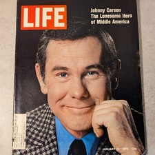 Vintage Life Magazine Johnny Carson January 23, 1970 Full Page Ads With Cover