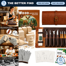 Wood Carving Tools Set - Whittling DIY Craft Kit for Beginners & Adults