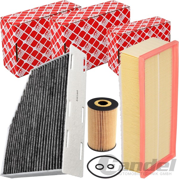Febi Filterset Passend FüR A3 8P Q3 8U Golf 5 6 Passat B6/7 Touran 1T3 Tiguan 5N-image