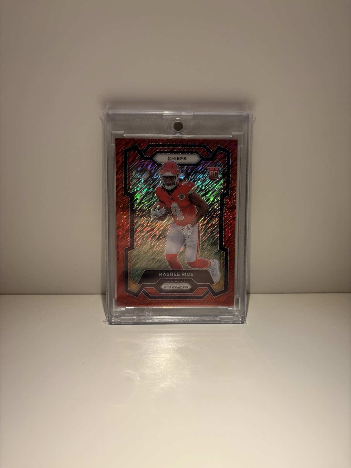 2023 Panini Prizm - Rookies Rashee Rice #350 Red Shimmer Prizm /35 (RC)