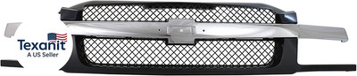 Front Grille Assembly for Chevrolet Avalanche 1500 2002-2006, Avalanche 2500 Mod