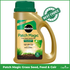 Miracle-Gro Patch Magic Jug 1015g Grass Seed Feed & Coir Repairs Bare Patches 112.32 per kilo