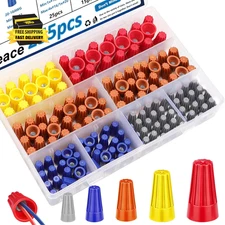 Wire Nuts 255Pcs Wire Nuts Assortment Kit 22-10AWG Twist Wire Connectors Electri