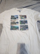 Vintage 90s NASCAR Visa Credit Card Racing Tracks T-Shirt Daytona Talladega XL