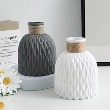 Modern Flower Vase Plastic Vase Nordic Home Decor Ornament Flower Arrangement