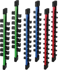 6-piece Socket Organizer Storage Set, 1/4-Inch, 3/8-Inch, 1/2-Inch Double Sided 