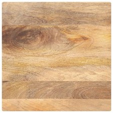 Natural Solid Mango Wood Table Top 40x40x3.8 cm Rustic Design for Dining