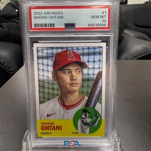 2022 Topps Archives #1 Shohei Ohtani PSA 10 GEM MINT Angels MLB Card FS from JPN