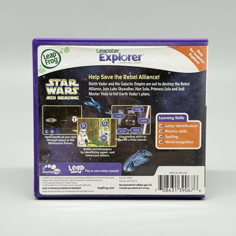LeapFrog Explorer LeapPad Leapster Lot Star Wars Scooby Doo Globe Earth Games - Image 3 of 4