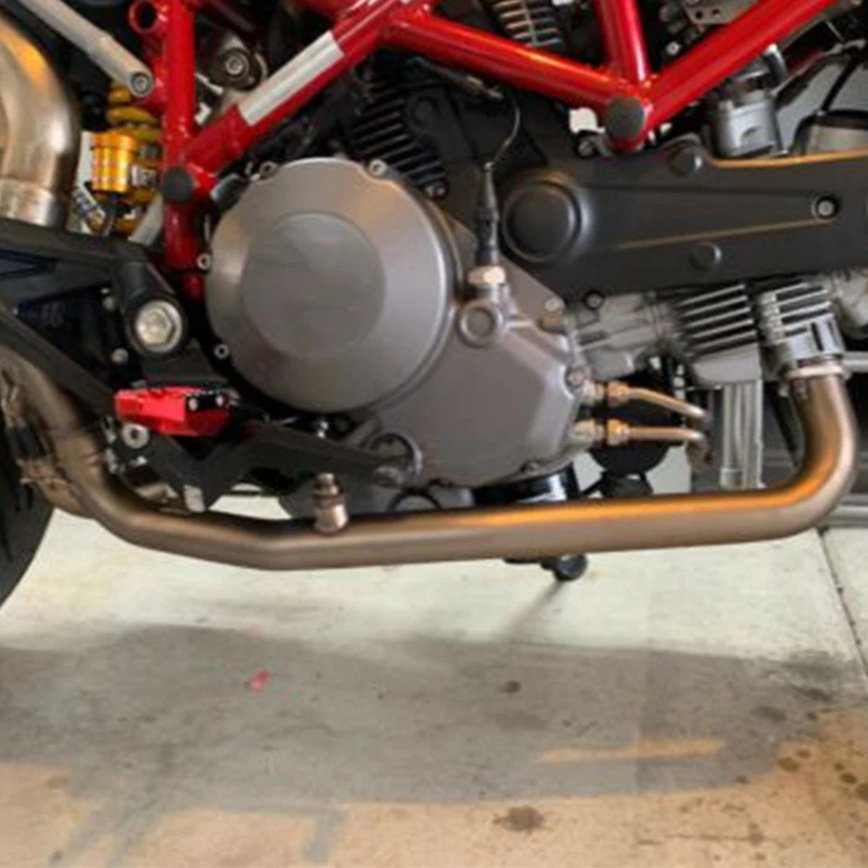 Tubo de escape de enlace medio antideslizante para moto Ducati Hypermotard 796 2009-2012 Foto 2 de 4