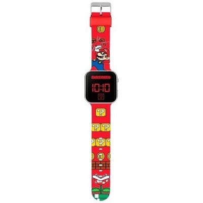 Kinderuhr Ds Import GSM4107 SUPER MARIO Digital Led Rot