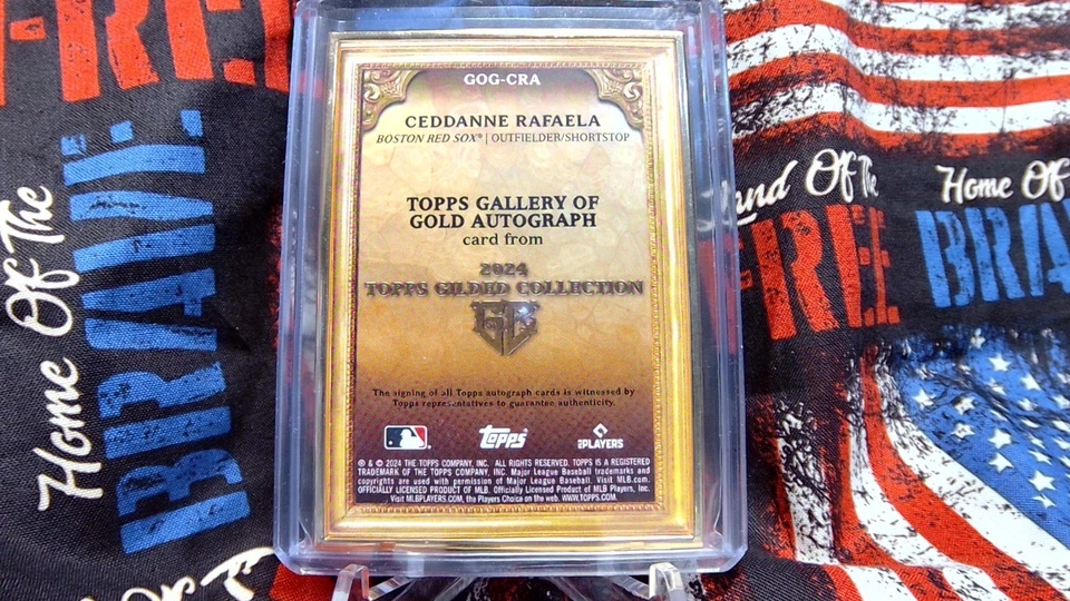 2024 Topps Gilded Collection Gold Autograph Ceddanne Rafaela #GOG-CRA - Image 2 of 2