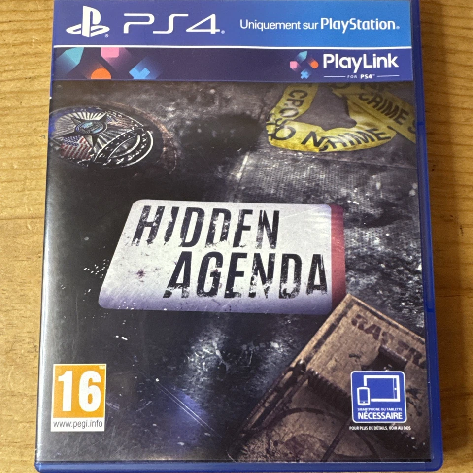 Hidden Agenda Sony PlayStation 4 PS4 Complet Testé Zone 2 FR Playlink PS4, photo 1 sur 5
