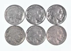 1930-1937 XF/AU Better Condition: Great Detail in Buffalo Horn 6 Coin Lot *900