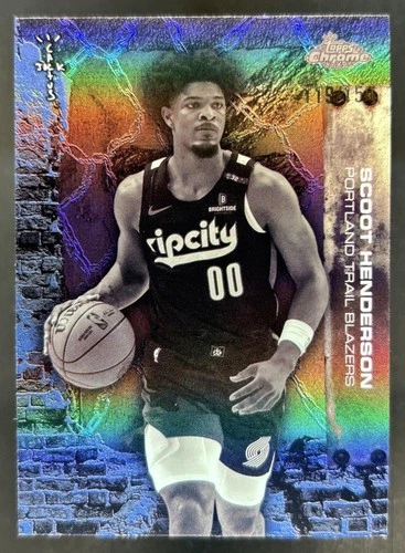 2025-26 Topps Chrome x Cactus Jack Scoot Henderson Blue Refractor #/150
