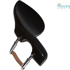 4/4 Violin Chinrest Ebony Standard Bracket Guarneri Style for Violins