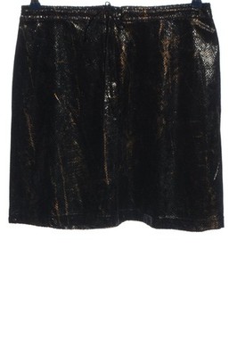 BETSEY JOHNSON Minirock Damen Rock Gr. DE 40 schwarz-bronzefarben Elegant