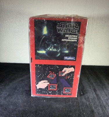 1996 SkyBox Star Wars Collectible Stickers Sealed Box - 100 Packs - Panini