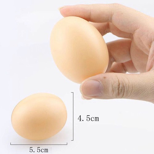 3-15X Plastic Fake Chicken Eggs Poultry Layer Coop Hatching Simulation Dummy Egg - Picture 20 of 25
