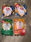 Lot Of 4 Vintage Collectible Ty Beanie Baby McDonalds