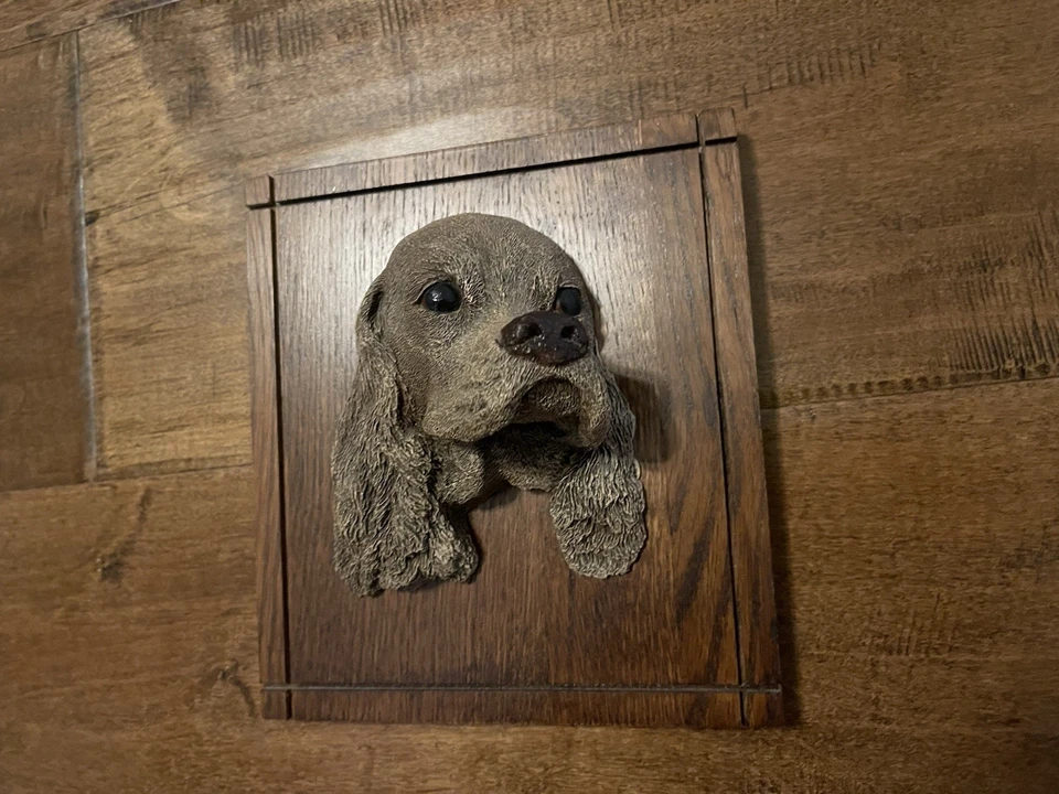 VTG 1983 Blonde Cocker Spaniel Kennel Favorites Wall Decoration Plaque Aus-Ben - Image 2 of 3