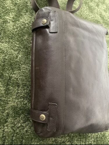 MULBERRY Brown Leather Messenger Satchel Crossbody Messenger Large Bag - Picture 11 of 19