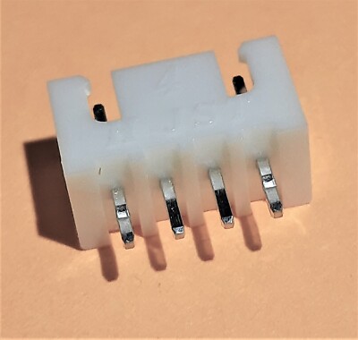 3-Pieces of JST  B4B-XH-A(LF)(SN) Connector Header 4 position  Vertical Mount