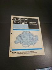 FORD PARTS AND SERVICE MAINTENANCE 6149/1949 CARBURETOR GUIDE MANUAL BOOK