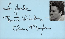 Alan Mixon Signed Auto 3x5 Index Card Equalizer