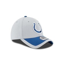 Adult Indianapolis Colts New Era NFL Gray Sideline 39THIRTY Flex Hat - S/M