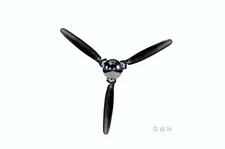 Model Reproduction 3 Blade Propeller Full Assembled - Crome Plated Aluminum