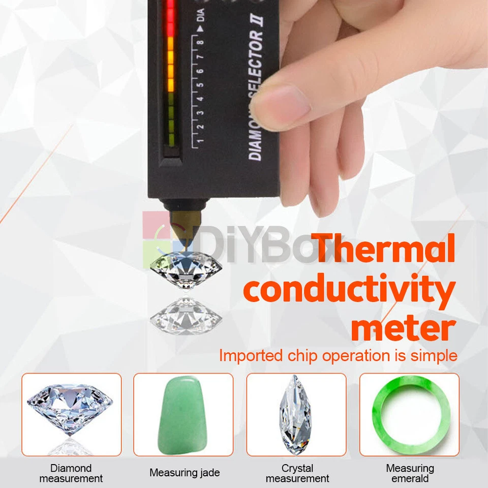 Gold Silver Diamond Tester Selector Gemstone Testing Set Digital Electronic Tool - Image 2 of 4