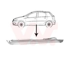 VAN WEZEL Seitenschweller Einstiegblech links passend für Fiat Punto 188_