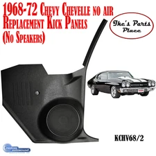 Custom Autosound KCHV682 1968-72 Chevy Chevelle Kick Panels No Speakers